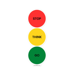 Bee Calm Stoplight Decal for Kids | Visual Regulation Tool | Autism, ADHD, Special Needs Support