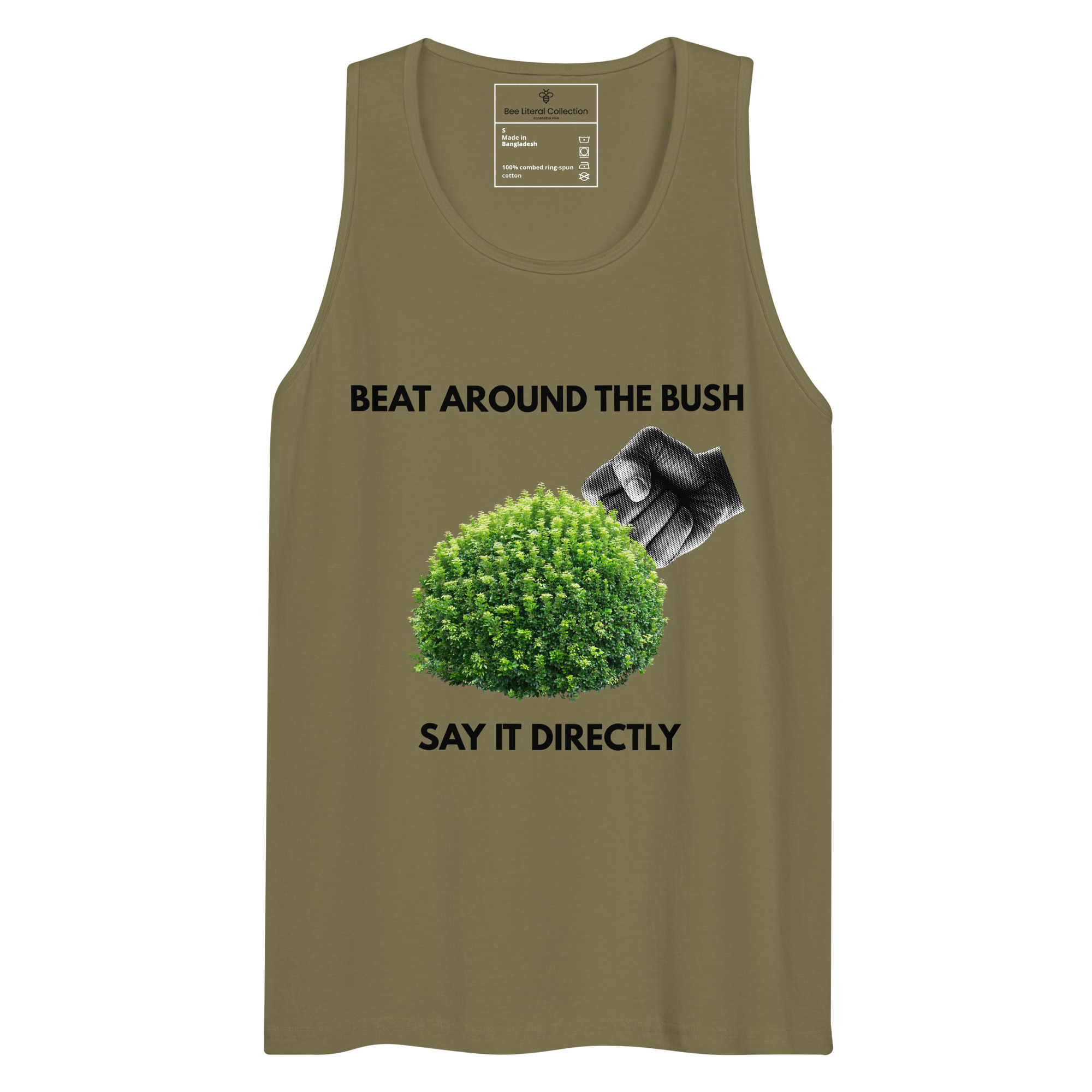Beat Around the Bush | Say It Directly | Bee Literal Adult Tank