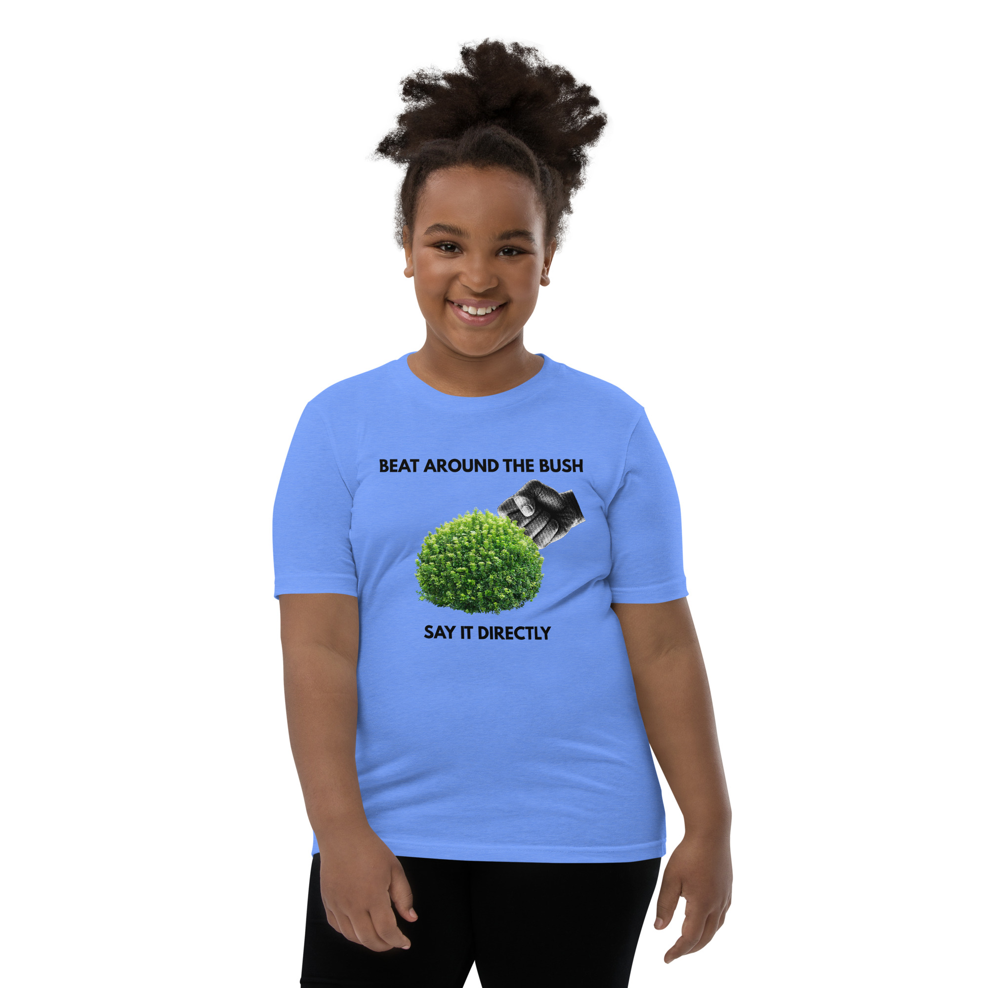 Beat Around the Bush | Say It Directly | Bee Literal Kids Shirt - Image 2