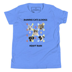 Raining Cats & Dogs | Heavy Rain | Bee Literal Kids Shirt