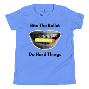 Bite the Bullet | Do Hard Things | Bee Literal Kids Shirt