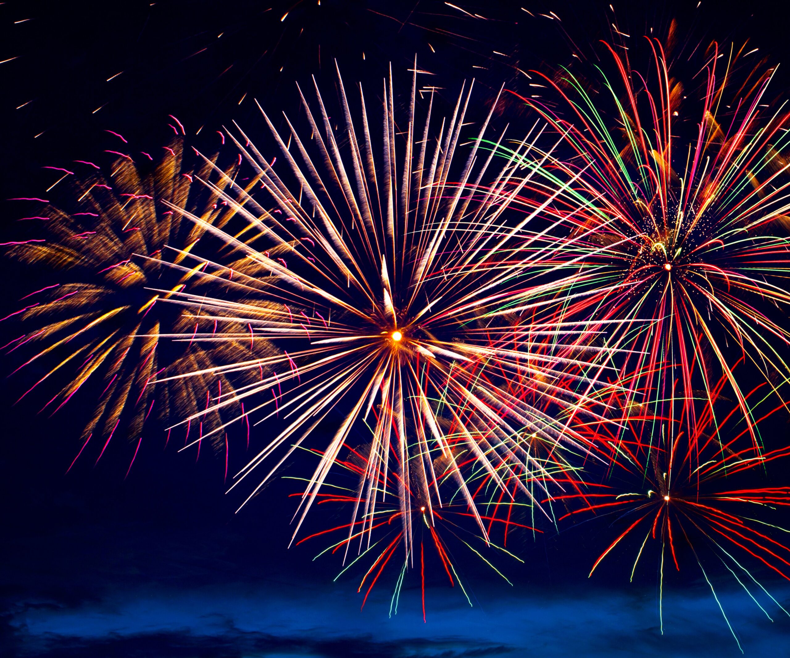 Fireworks in the sky