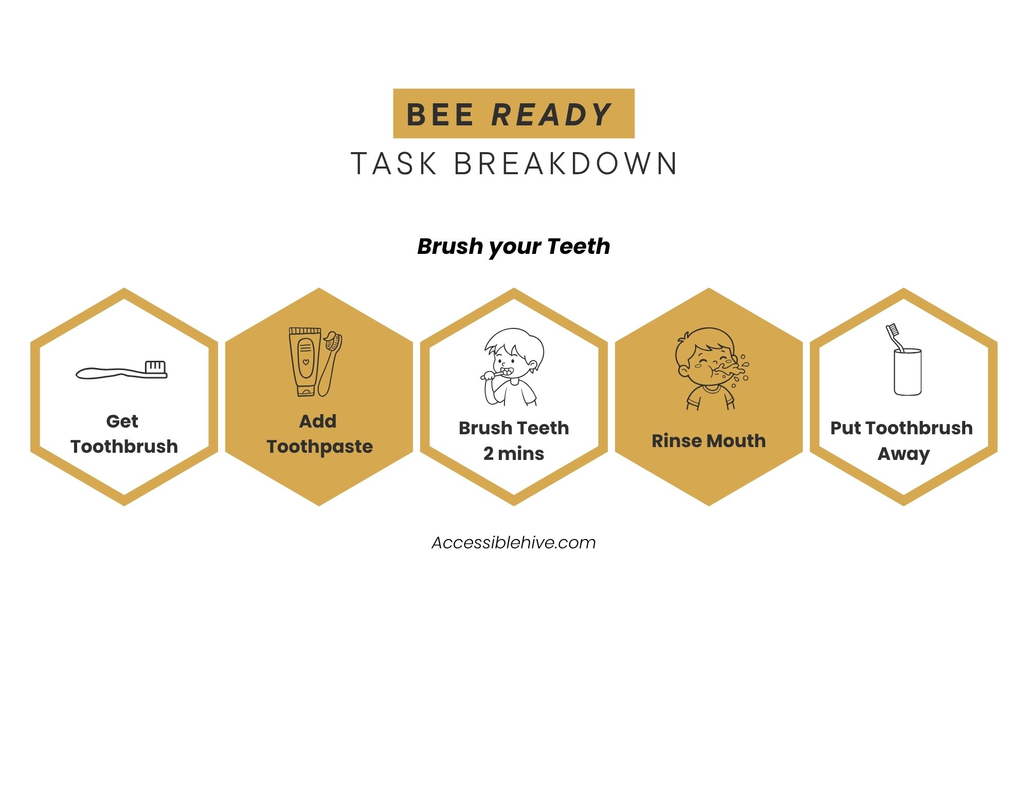 Brush Your Teeth printable preview