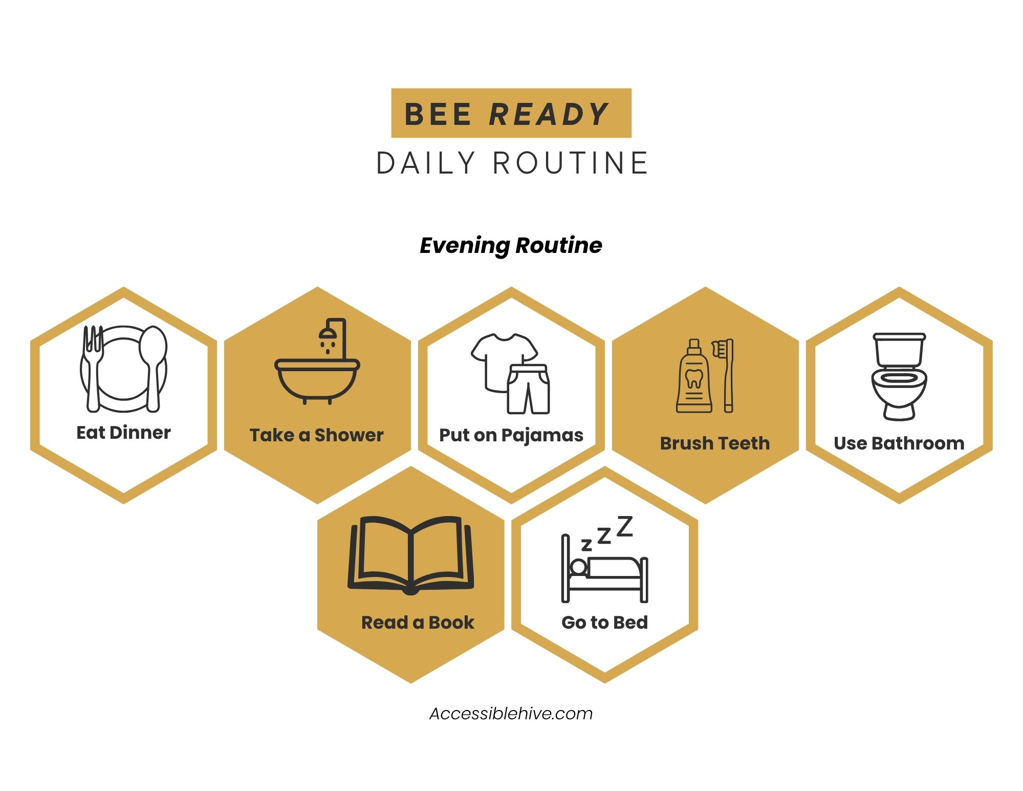 Evening Routine printable preview