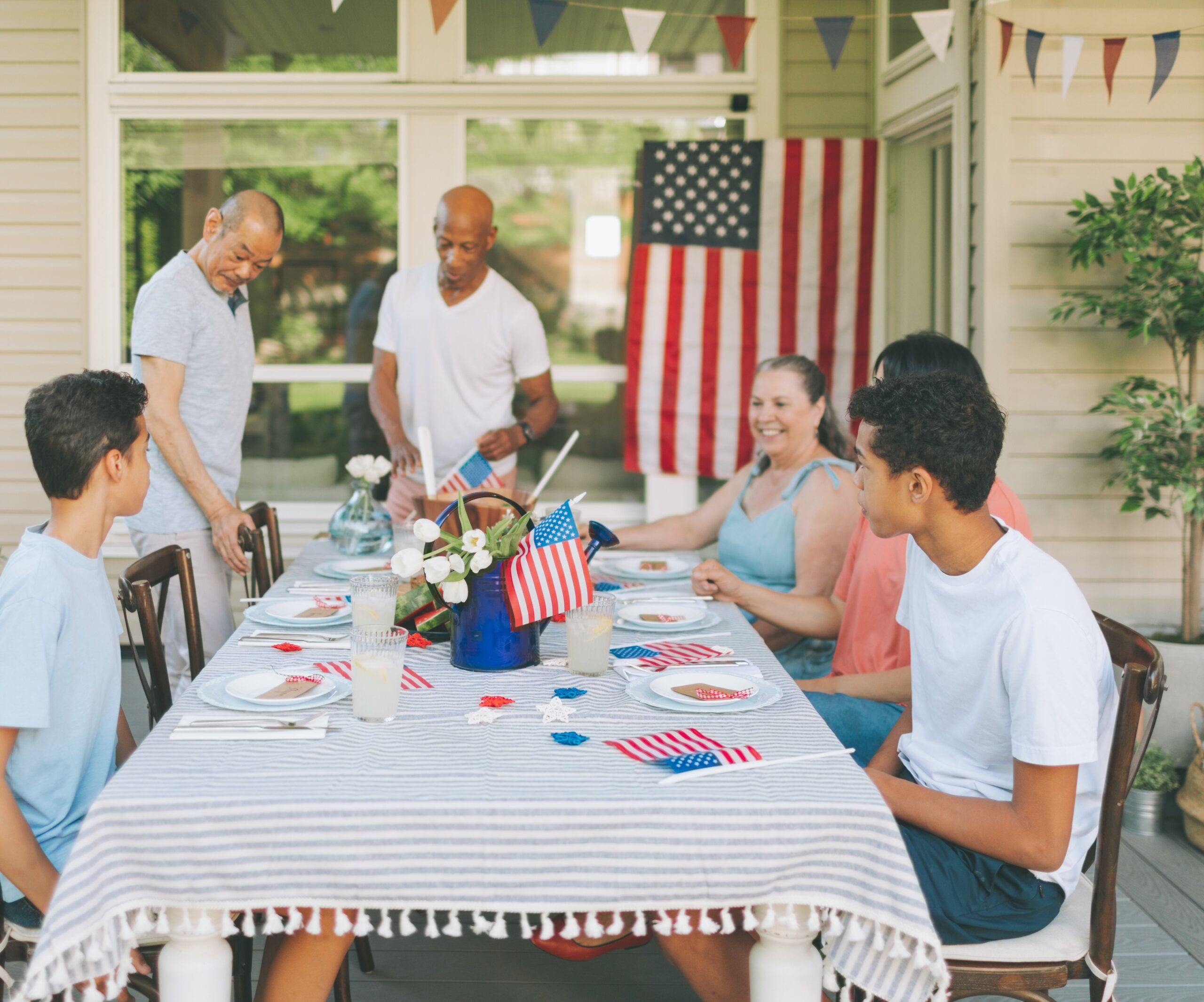 Family gathering for the 4th of July