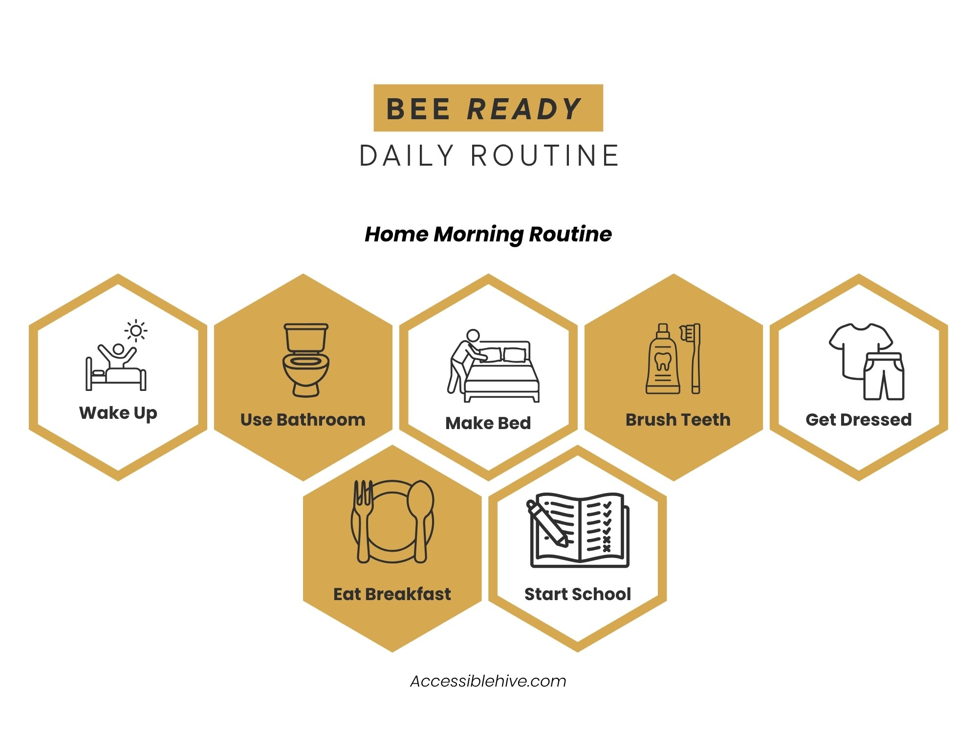 Home Morning Routine printable preview