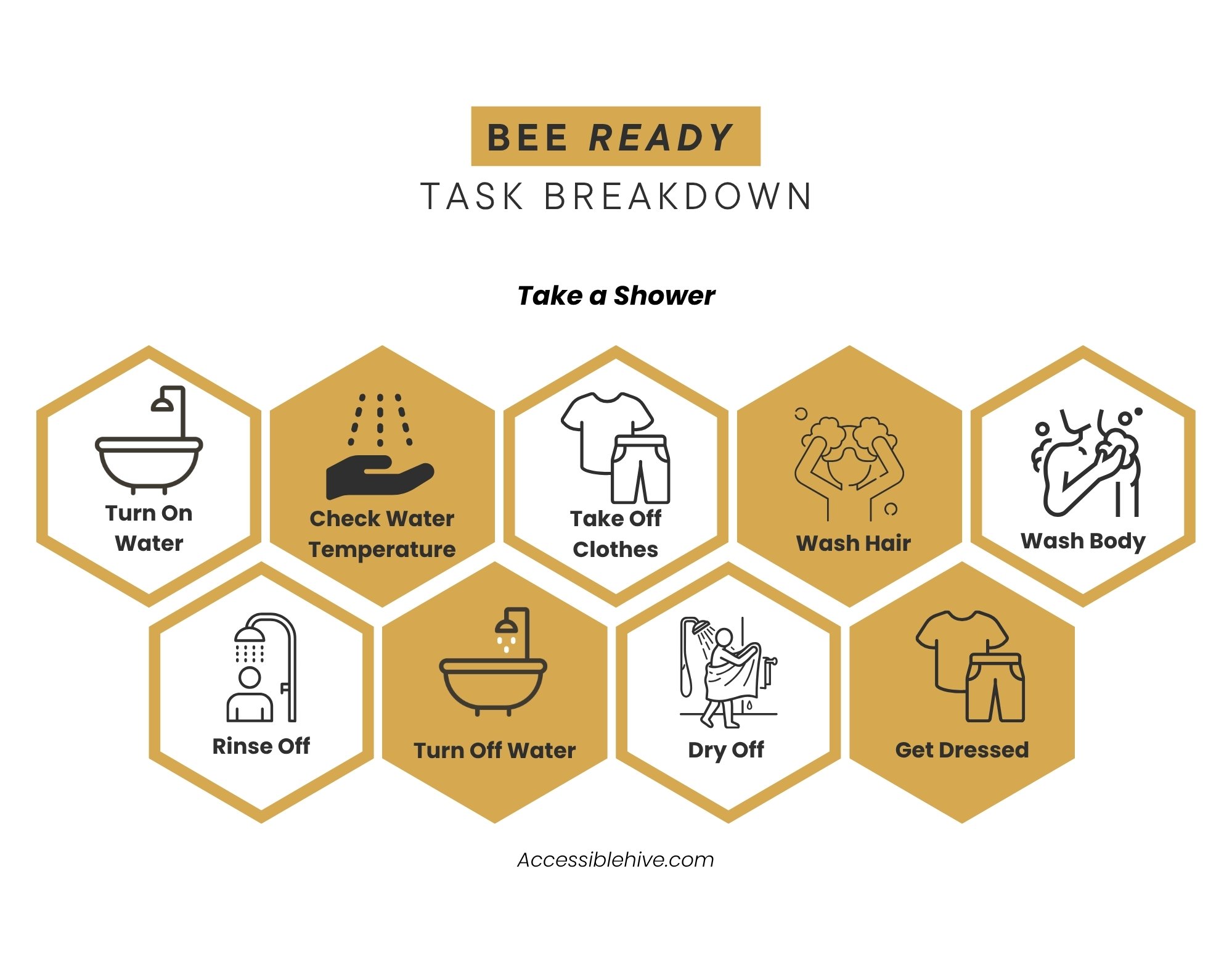 Take a Shower printable preview