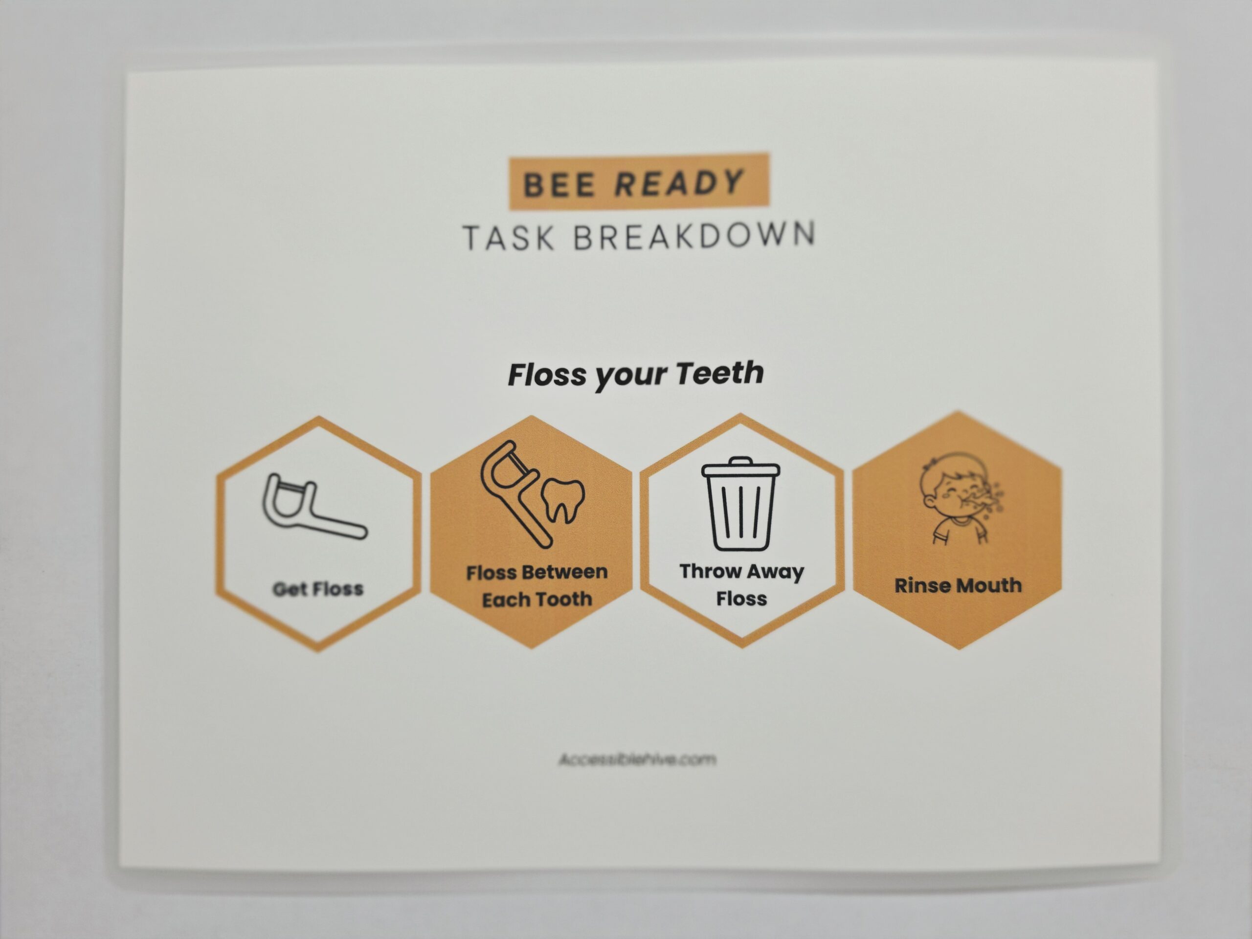 Floss Your Teeth laminated visual