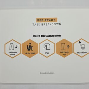 Go to the Bathroom Visual Routine | Laminated Task Breakdown for Kids